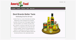 Desktop Screenshot of ameriafood.com