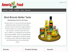 Tablet Screenshot of ameriafood.com